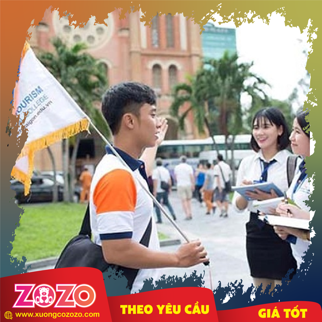 Cờ dẫn đoàn du lịch