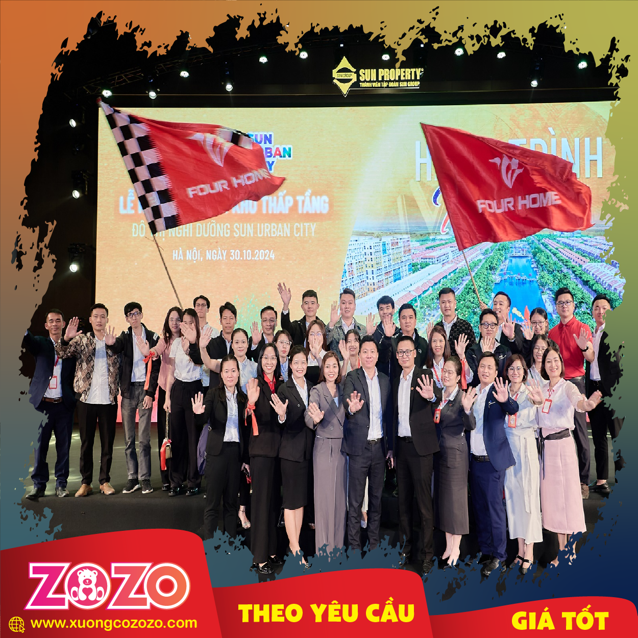 Cờ doanh nghiệp in Logo