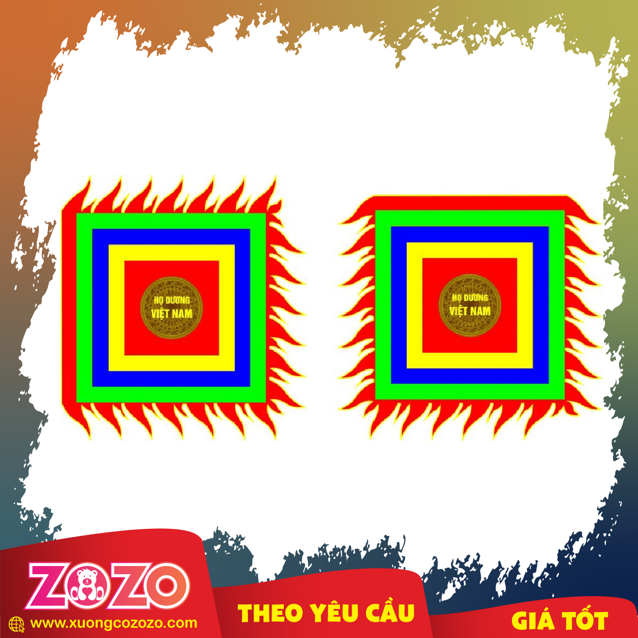 Cờ lễ hội Việt Nam -05 Co le hoi Viet Nam 05