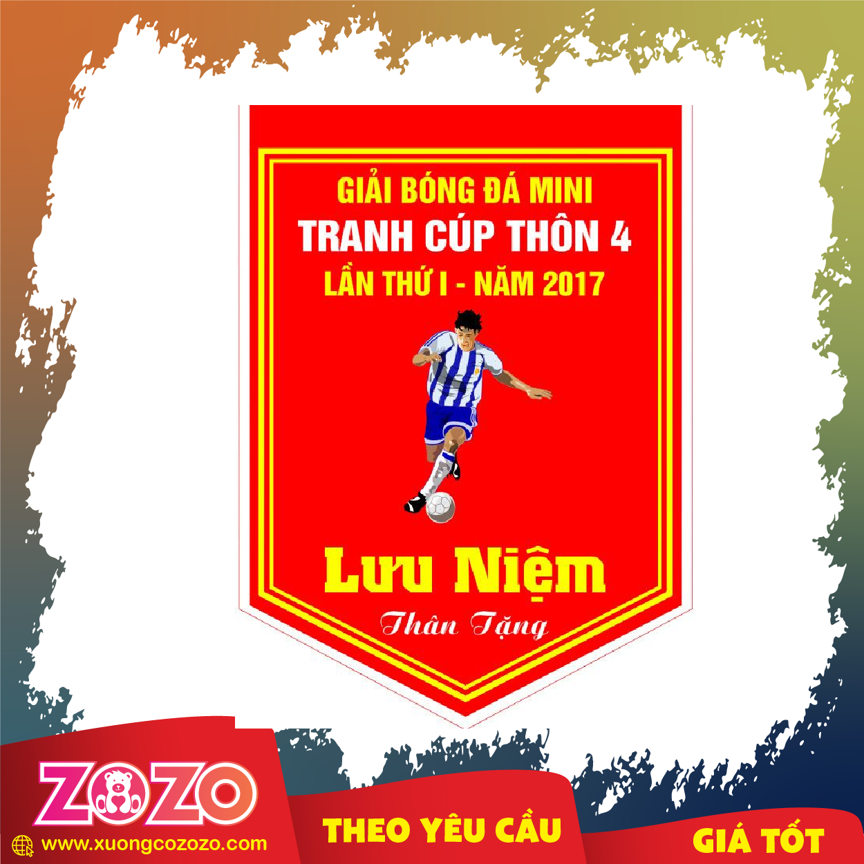 Cờ lưu niệm cầu thủ xuất sắc