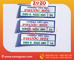 Xưởng làm bảng tên học sinh theo yêu cầu