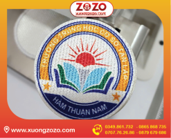 In phù hiệu học sinh, in logo bảng tên ủi áo học sinh, ticker vải ...