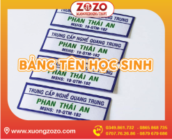 In Bảng Tên Học Sinh Giá tốt tận xưởng