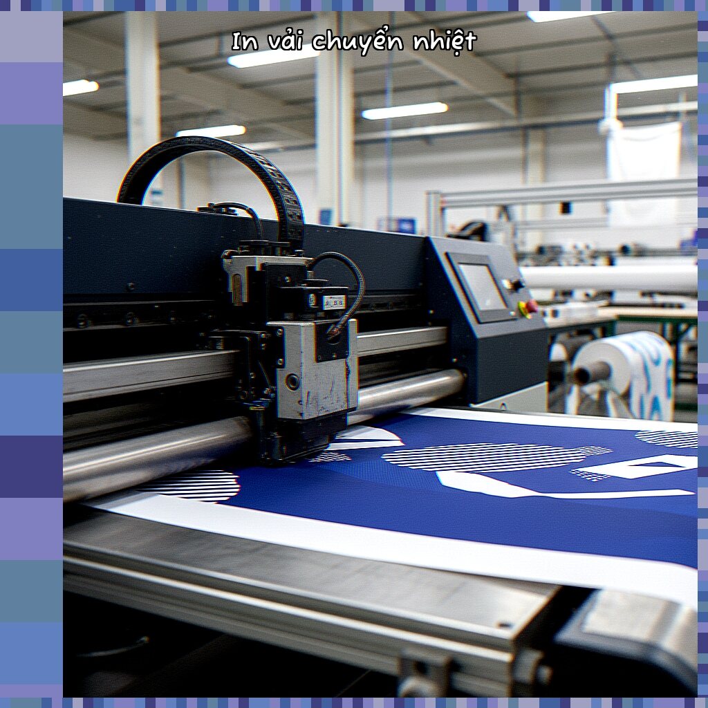In chuyển nhiệt vải cây