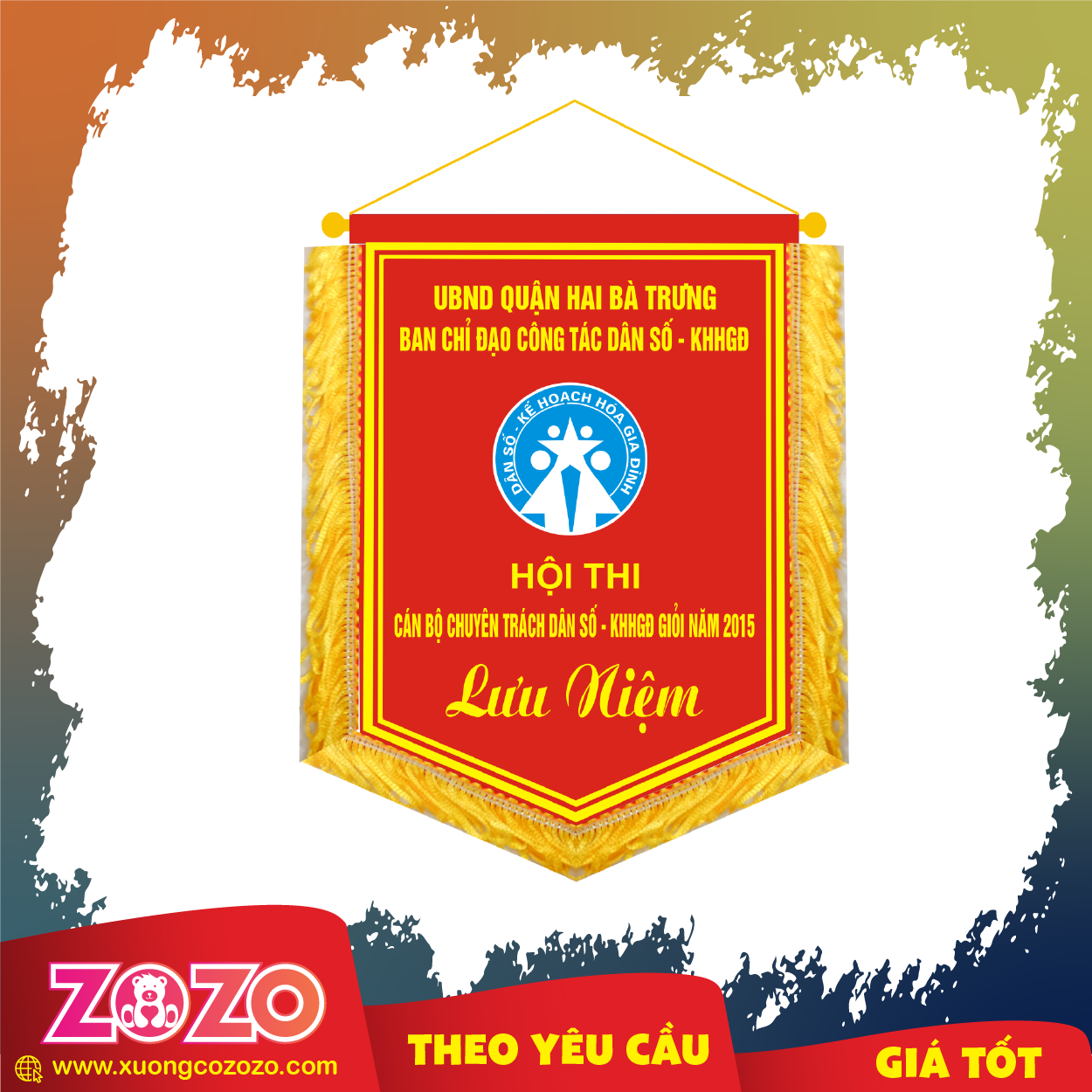 Cờ lưu niệm Vinh Danh Co luu niem Vinh Danh