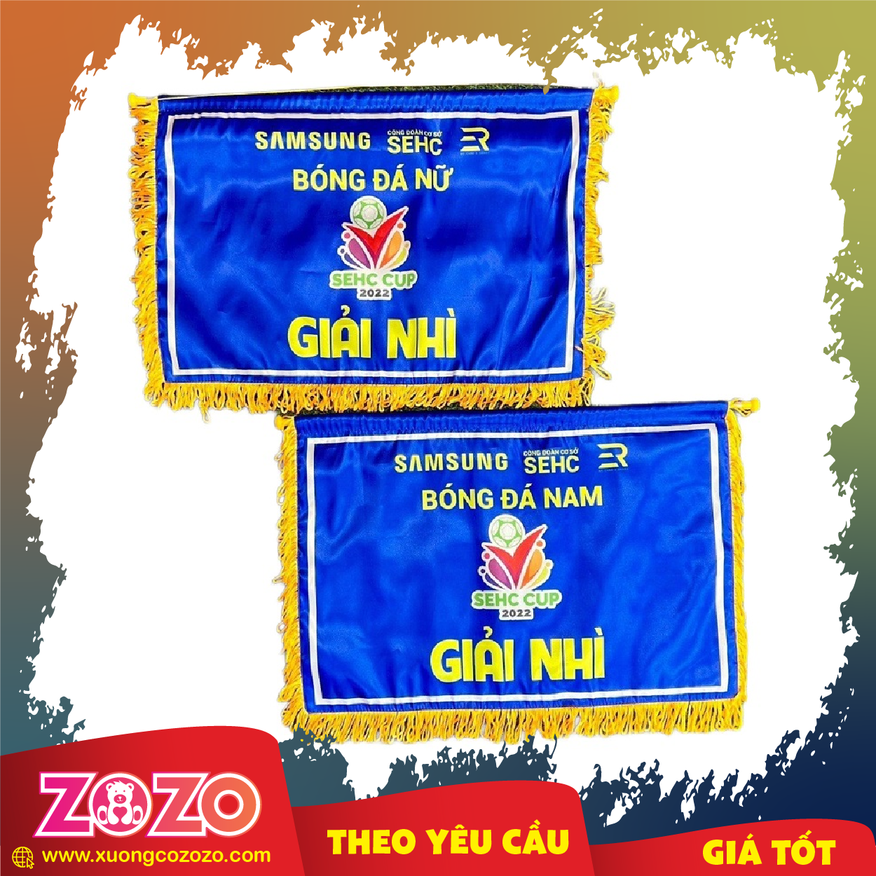 Cờ lưu niệm giải đấu Co luu niem giai dau