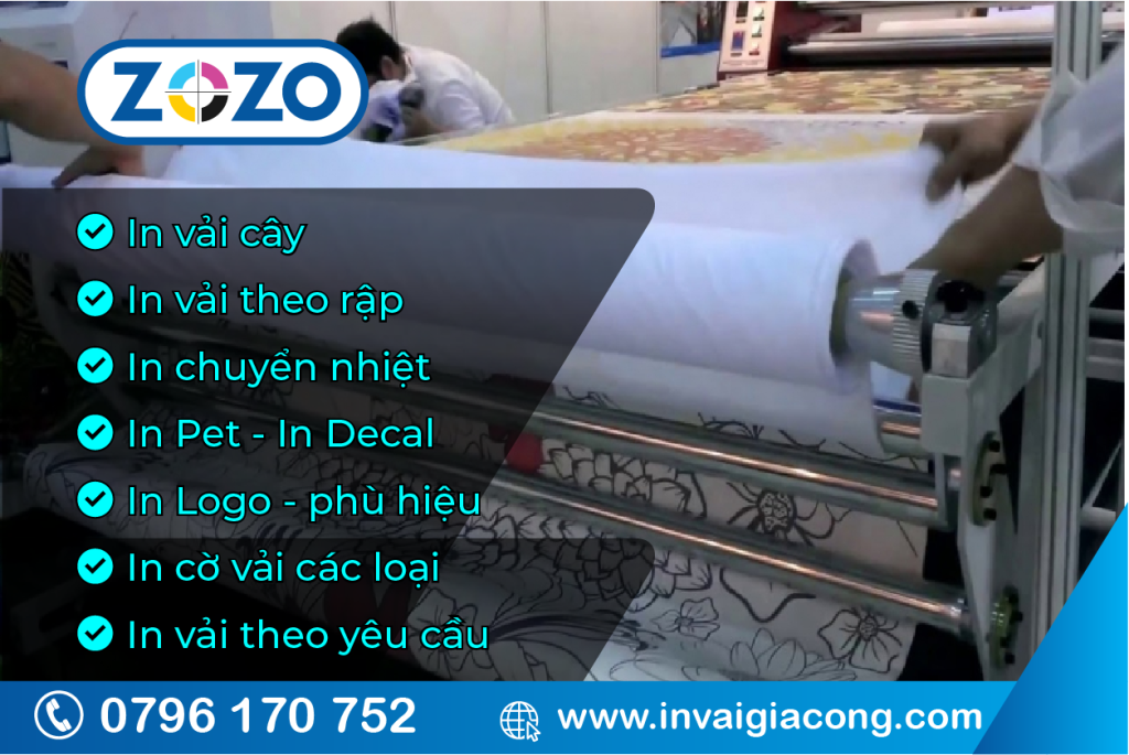 In chuyển nhiệt vải cây tại xưởng Zozo, màu sắc sắc nét 23 IN CHUYEN NHIET THEO YEU CAU 11